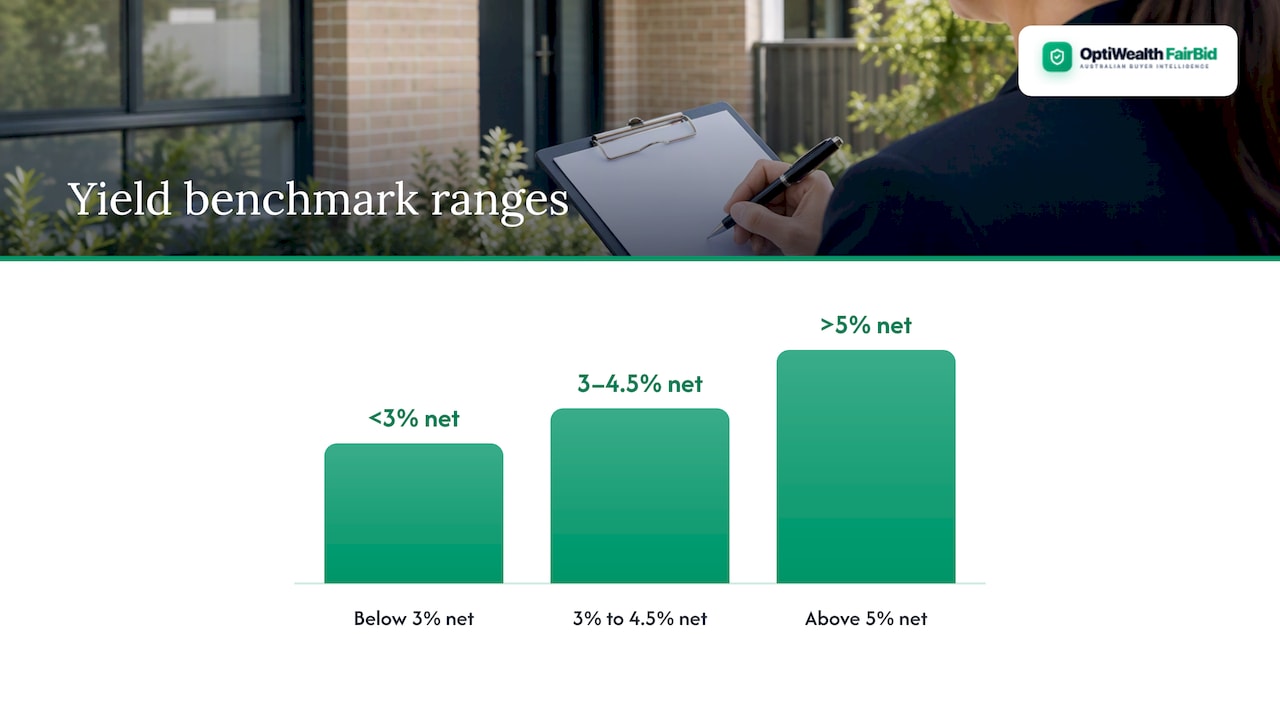 Benchmarks: national averages and practical good-yield ranges — overview diagram